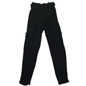 Aeropostale Women’s Black Cargo Utility Pant Sz XS Tie Front Streetwear Utility